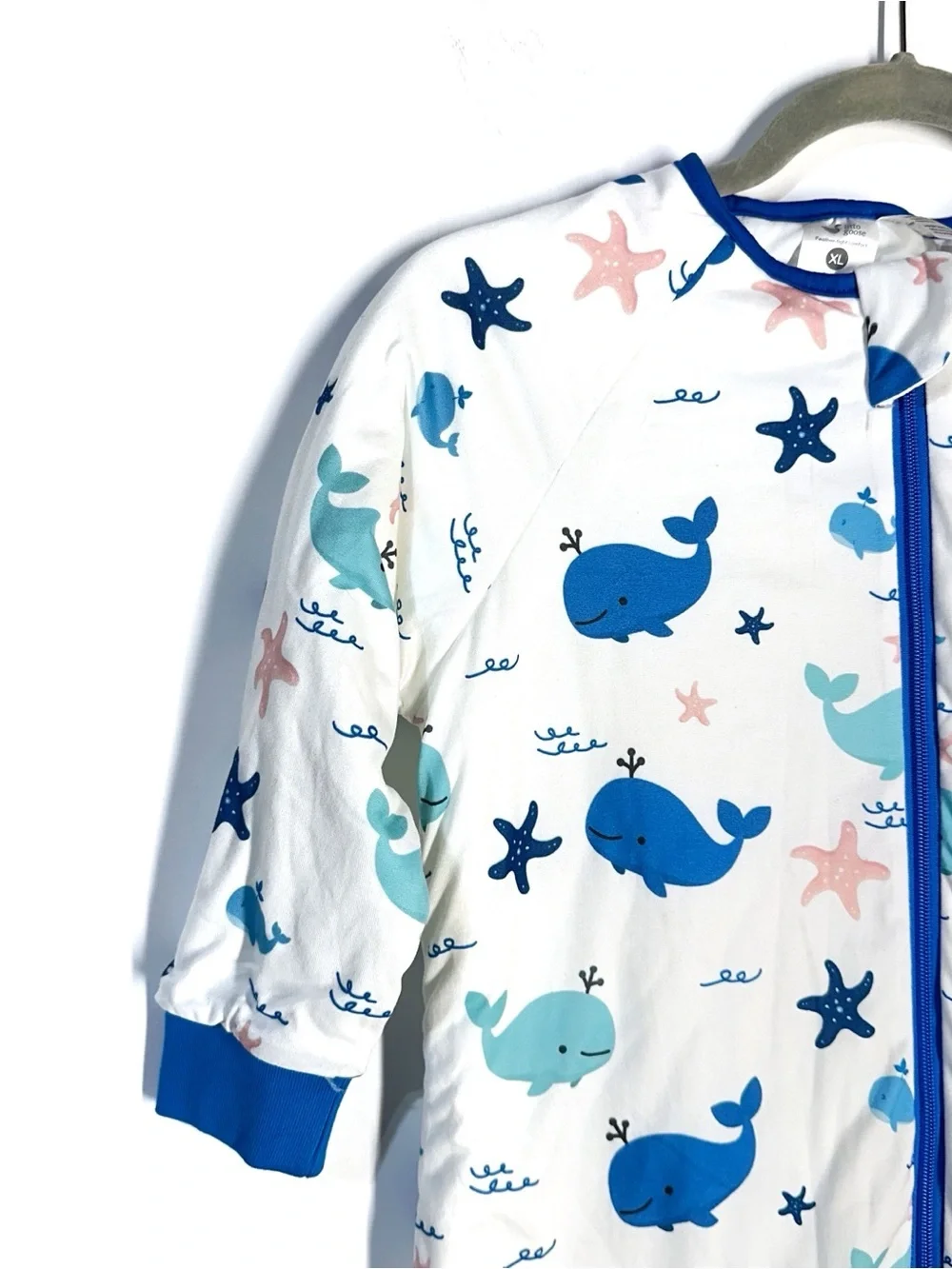 Litto Goose Toddler Sleep Sack cuffed  Baby Wearable Blanket Whale Design S NEW